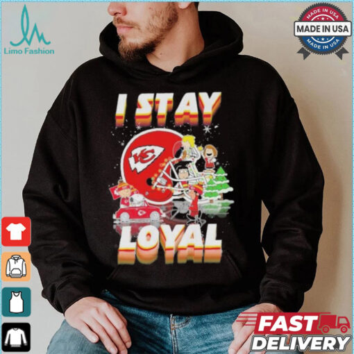 Official Peanuts And Friends I Stay Loyal Kansas City Chiefs Christmas Shirt