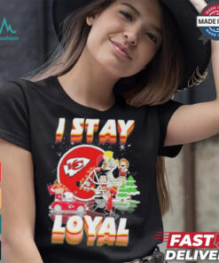 Official Peanuts And Friends I Stay Loyal Kansas City Chiefs Christmas Shirt