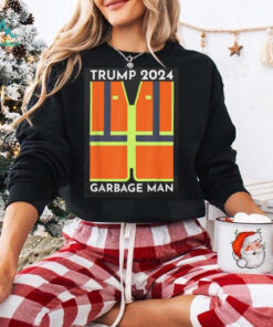 Official President Trump 2024 garbage truck man funny garbage truck Patriots support T shirt