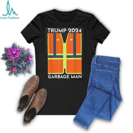 Official President Trump 2024 garbage truck man funny garbage truck Patriots support T shirt