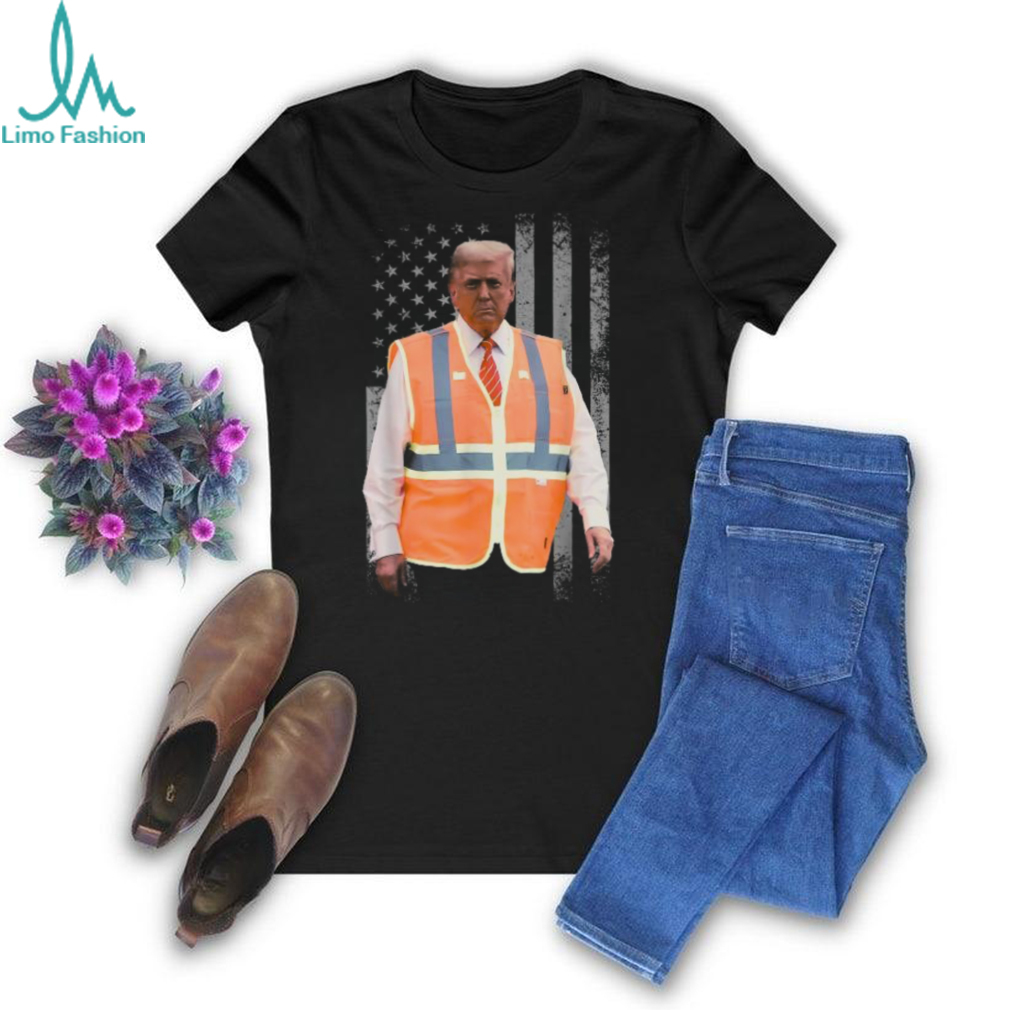 Official President Trump garbage truck truck worker vest usa flag maga 2025 T shirt Official President Trump garbage truck truck worker vest usa flag maga 2025 T shirt