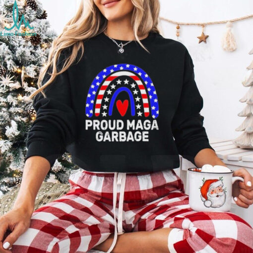 Official Proud maga garbage truck Trump supporter rainbow usa flag T shirt
