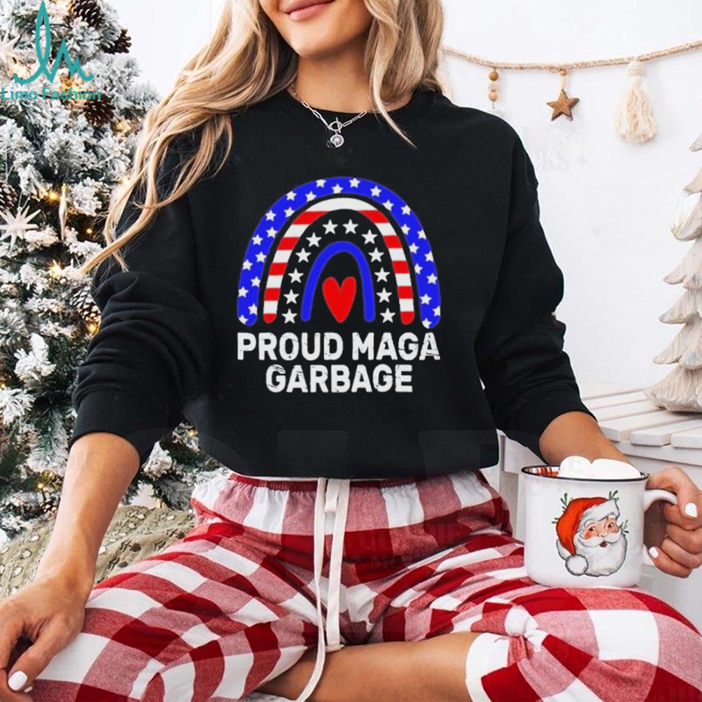 Official Proud maga garbage truck Trump supporter rainbow usa flag T shirt Official Proud maga garbage truck Trump supporter rainbow usa flag T shirt