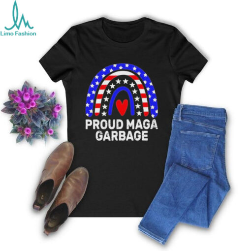 Official Proud maga garbage truck Trump supporter rainbow usa flag T shirt