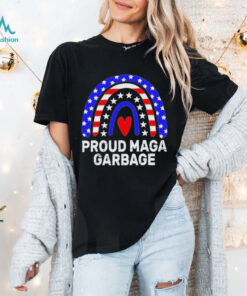 Official Proud maga garbage truck Trump supporter rainbow usa flag T shirt