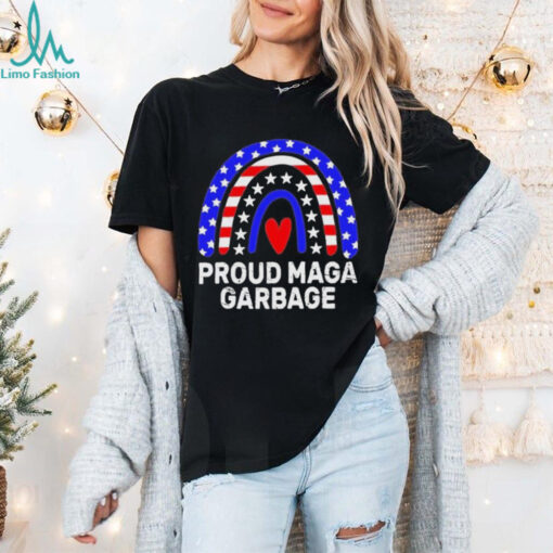 Official Proud maga garbage truck Trump supporter rainbow usa flag T shirt