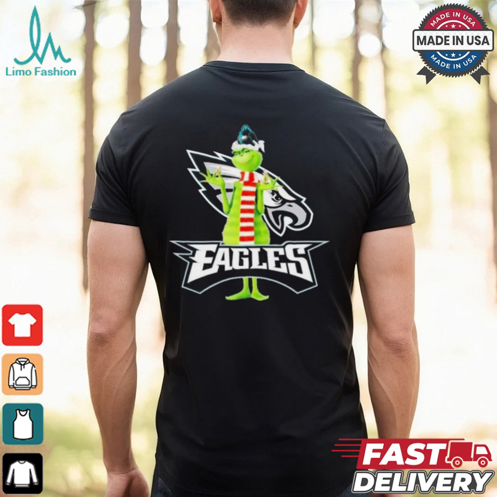 Official Santa The Grinch Candy Canes Philadelphia Eagles Christmas 2024 Shirt Official Santa The Grinch Candy Canes Philadelphia Eagles Christmas 2024 Shirt
