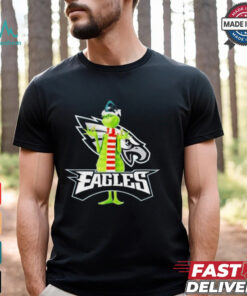 Official Santa The Grinch Candy Canes Philadelphia Eagles Christmas 2024 Shirt