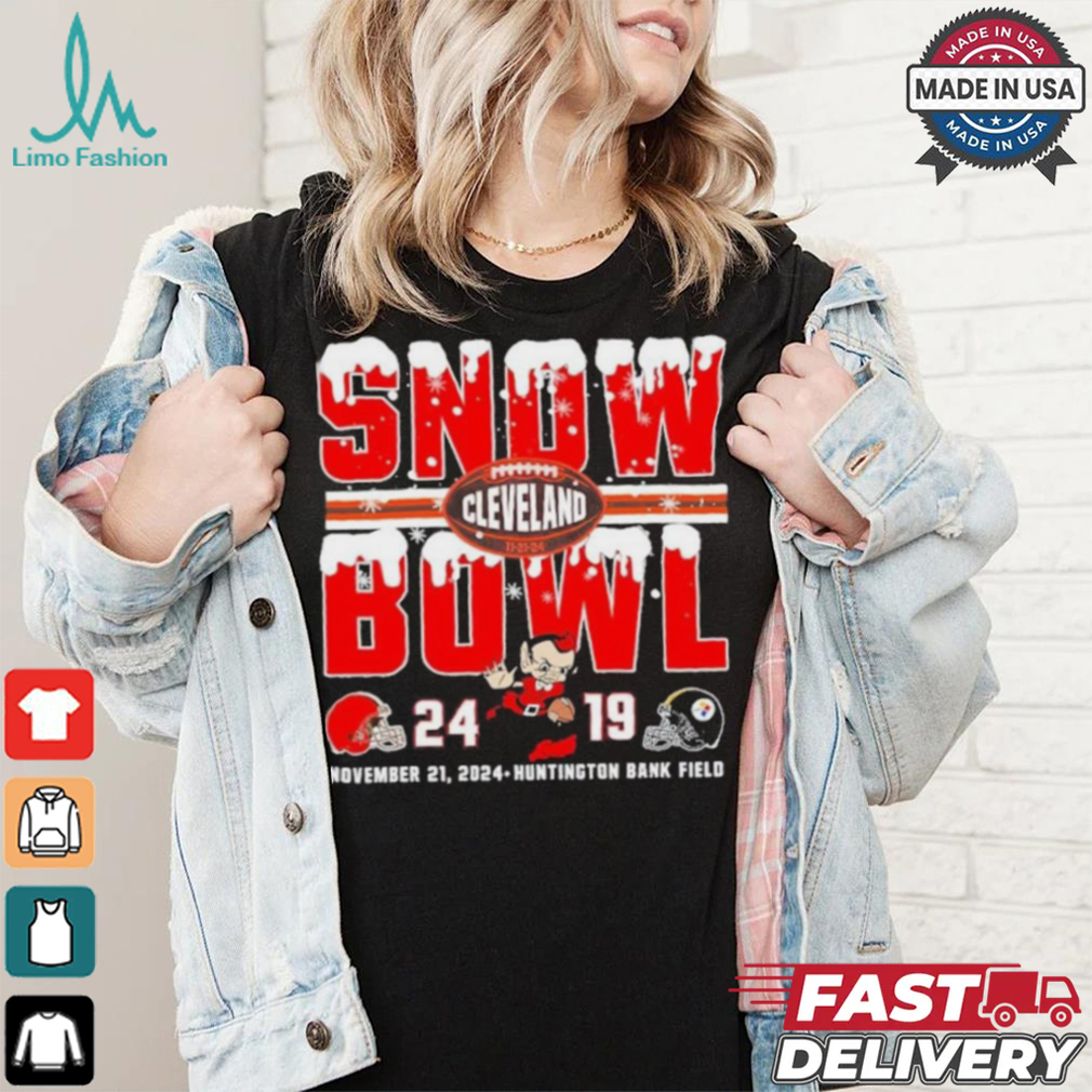 Official Snow Bowl 2024 Cleveland Browns 24 19 Pittsburgh Steelers Shirt Official Snow Bowl 2024 Cleveland Browns 24 19 Pittsburgh Steelers Shirt