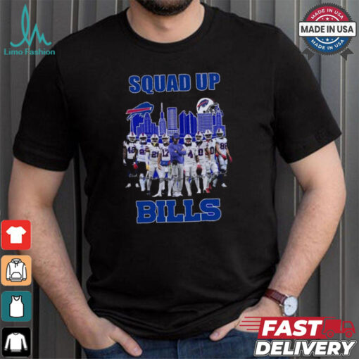 Official Squad Up Buffalo Bills 2024 Signatures Shirt