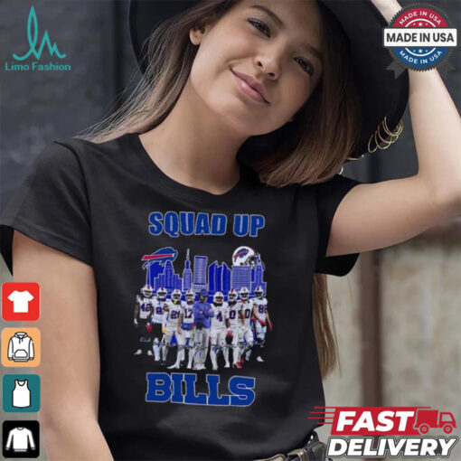 Official Squad Up Buffalo Bills 2024 Signatures Shirt
