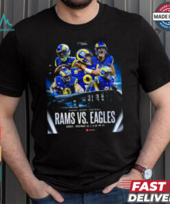 Official Sunday Night Lights Rams vs. Eagles Nov 24, 2024 Game Shirt