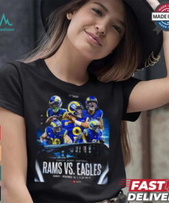 Official Sunday Night Lights Rams vs. Eagles Nov 24, 2024 Game Shirt