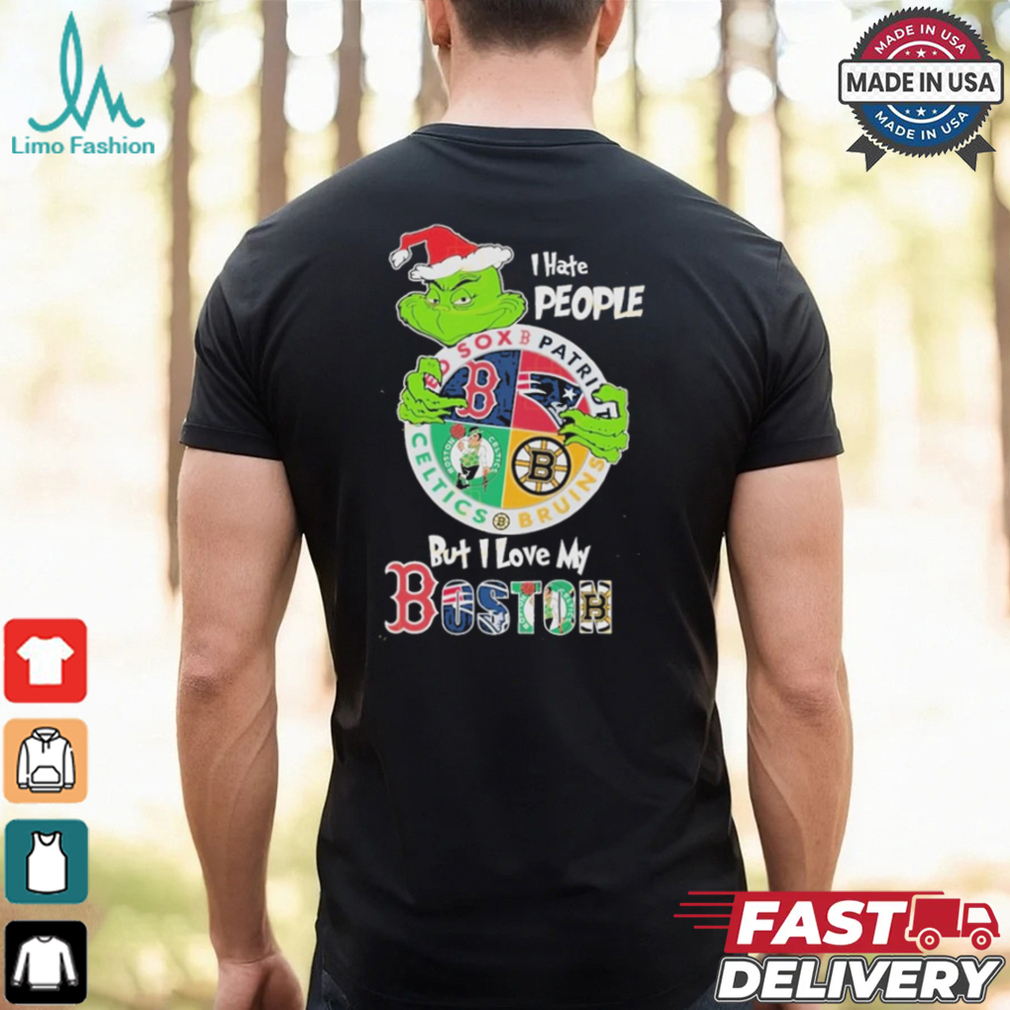 Official The Grinch I Hate People But I Love My Boston Team Sport Unisex T Shirt Official The Grinch I Hate People But I Love My Boston Team Sport Unisex T Shirt