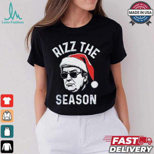 Official Trump Rizz The Season Christmas Donald Trump Rizz The Season Christmas T Shirt
