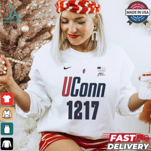 Official UConn Basketball Nike 1217 Big East Shirt