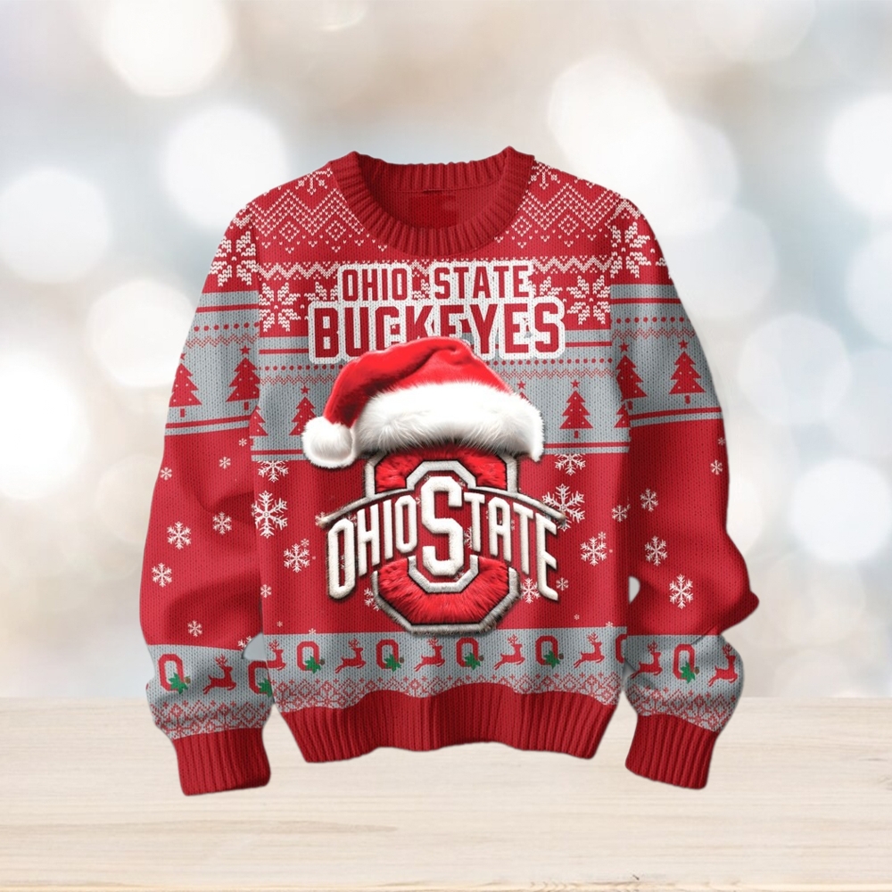 Ohio State Buckeyes 2024 Ugly Christmas Sweater Ohio State Buckeyes 2024 Ugly Christmas Sweater