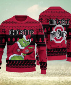 Ohio State Buckeyes Grinch Ugly Christmas Sweater