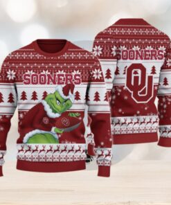 Oklahoma Sooners Grinch Ugly Christmas Sweater