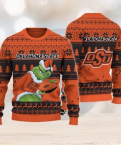 Oklahoma State Cowboys Grinch Ugly Christmas Sweater