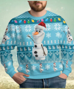 Olaf Ugly Christmas Sweater, Disney Snowman Holiday Sweater