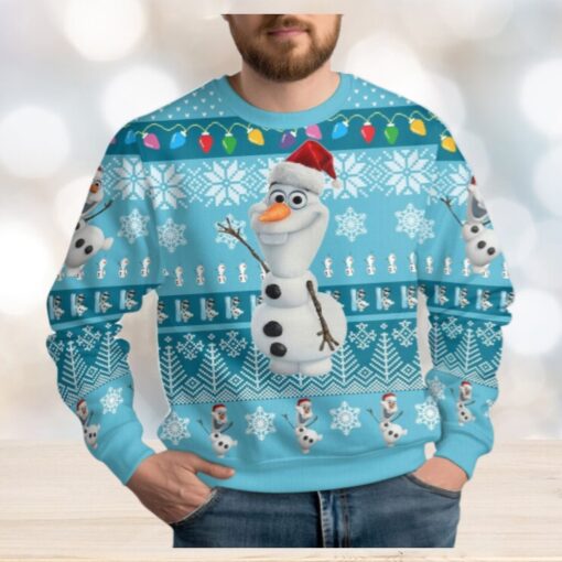 Olaf Ugly Christmas Sweater, Disney Snowman Holiday Sweater