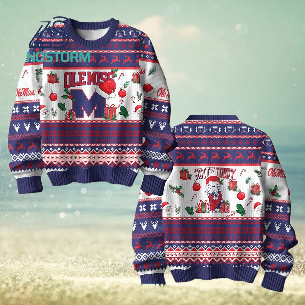 Ole Miss Rebels Football Merry Christmas Ugly Sweater Ole Miss Rebels Football Merry Christmas Ugly Sweater
