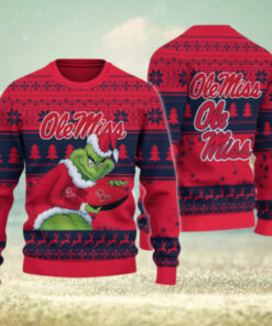 Ole Miss Rebels Grinch Ugly Christmas Sweater