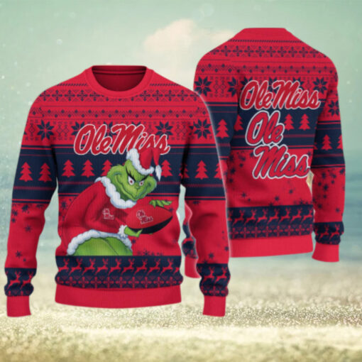 Ole Miss Rebels Grinch Ugly Christmas Sweater
