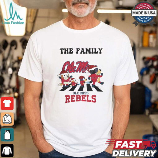 Ole Miss Rebels X Family Bluey Merry Christmas 2024 Shirt
