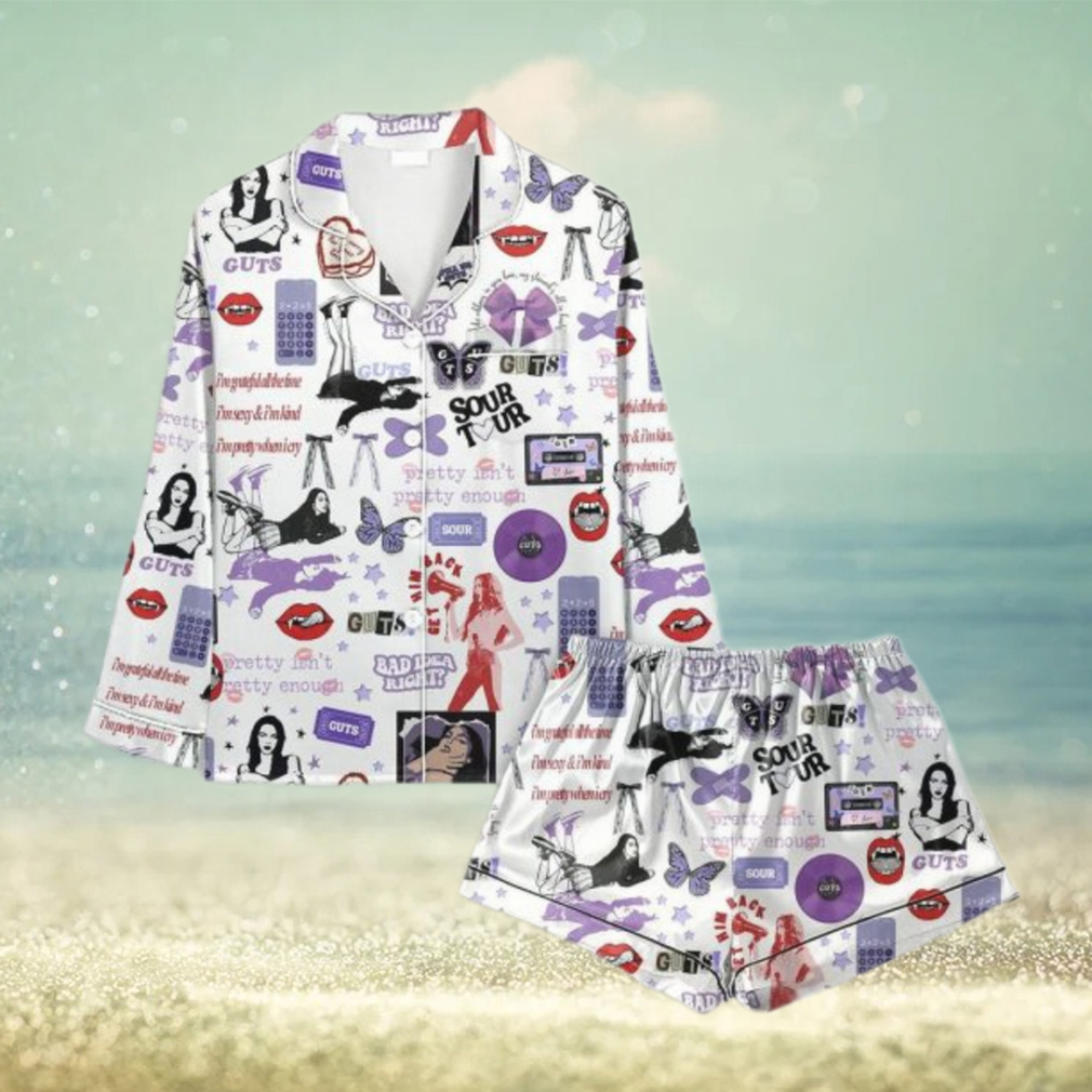 Olivia Rodrigo The Guts World Tour Pajamas Set Olivia Rodrigo The Guts World Tour Pajamas Set