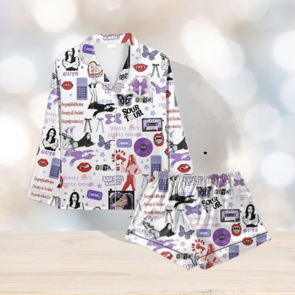 Olivia Rodrigo The Guts World Tour Pajamas Set Olivia Rodrigo The Guts World Tour Pajamas Set