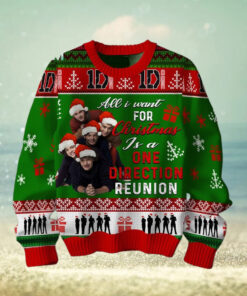 One Direction All I Want For Christmas Ugly Sweater