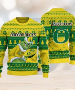Oregon Ducks Grinch Ugly Christmas Sweater