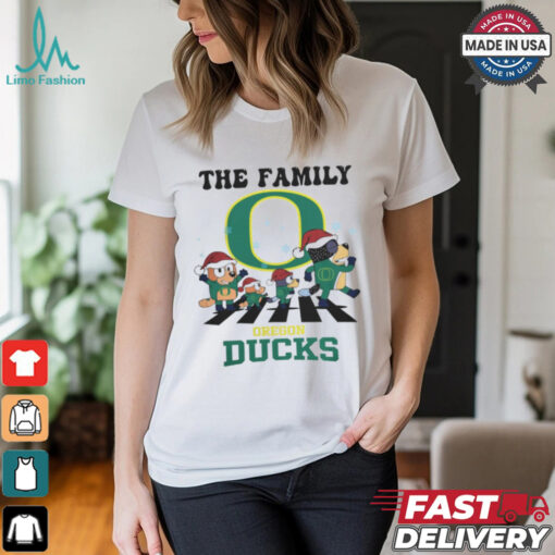 Oregon Ducks X Family Bluey Merry Christmas 2024 Shirt