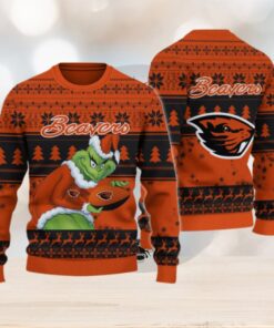 Oregon State Beavers Grinch Ugly Christmas Sweater
