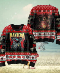 Pantera Cowboy From Hell Chirstmas Gifts 2024 Xmas For Family And Friends Ugly Sweater