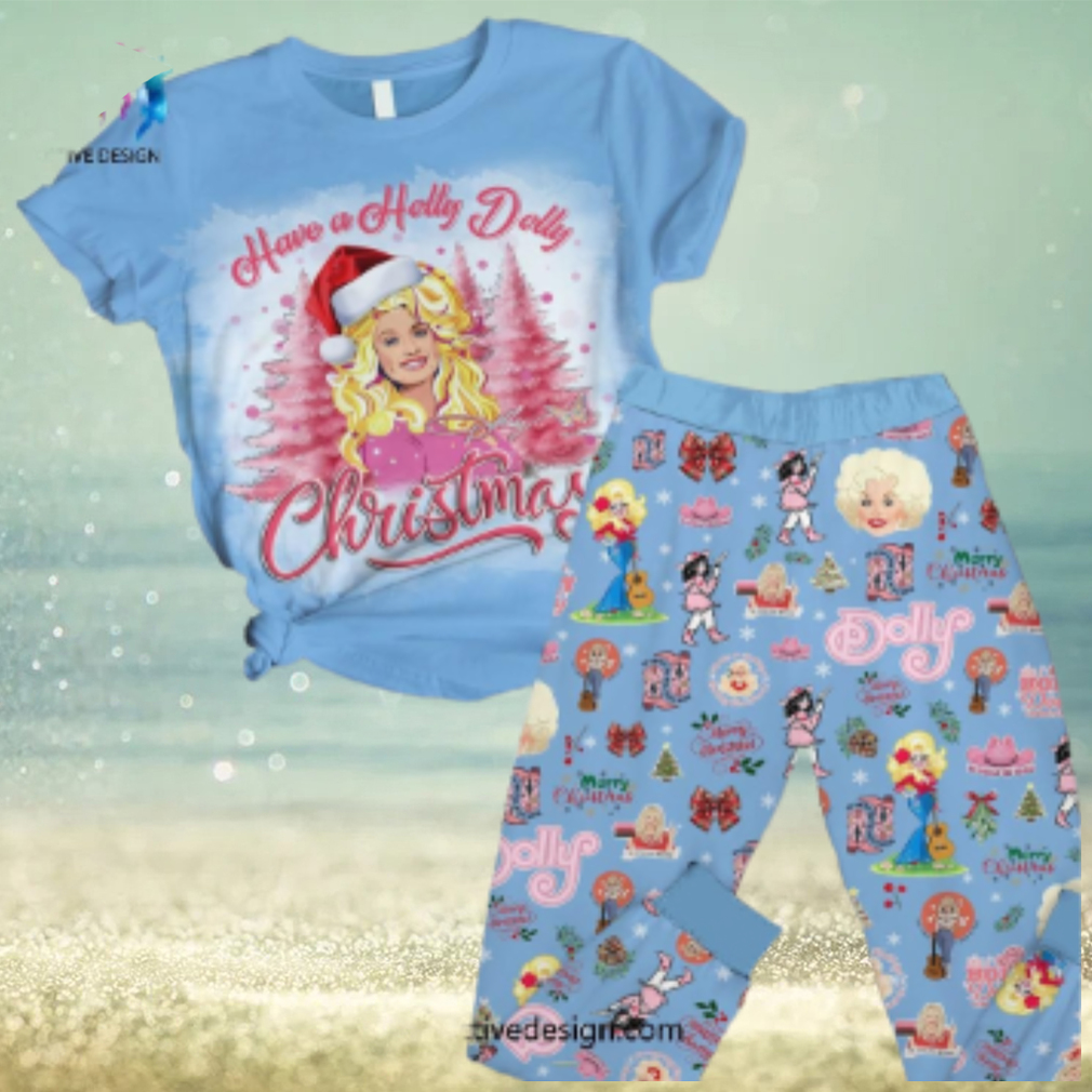 Parton Dolly Have A Holly Dolly Merry Christmas Pajamas Set Parton Dolly Have A Holly Dolly Merry Christmas Pajamas Set