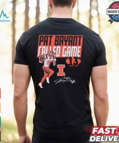Pat Bryant Called Game Drop Illinois Fighting Illini football Graphic Signature t shirt