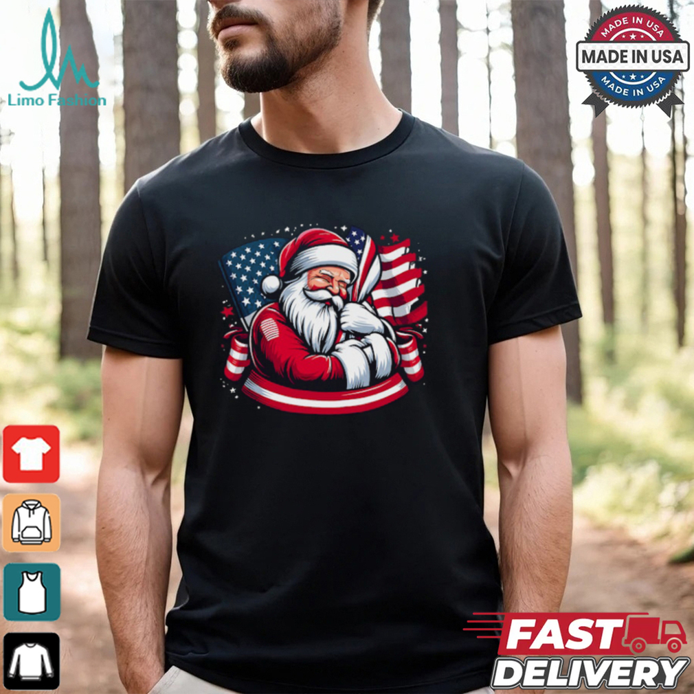 Patriotic Santa Claus Men Women Christmas Usa Flag Veteran T Shirt Recovered Patriotic Santa Claus Men Women Christmas Usa Flag Veteran T Shirt Recovered