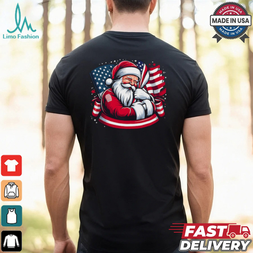 Patriotic Santa Claus Men Women Christmas Usa Flag Veteran T Shirt Recovered Patriotic Santa Claus Men Women Christmas Usa Flag Veteran T Shirt Recovered