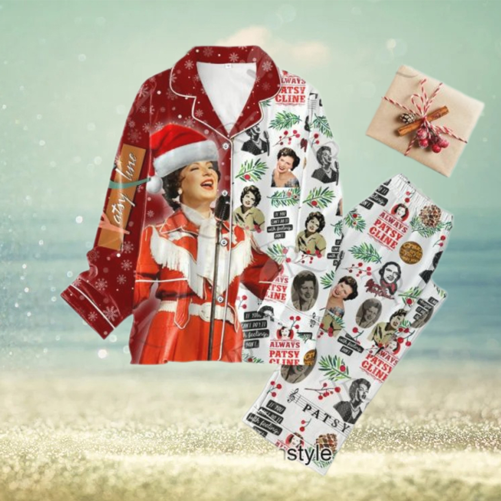 Patsy Cline Merry Christmas Down Pajamas Set Patsy Cline Merry Christmas Down Pajamas Set