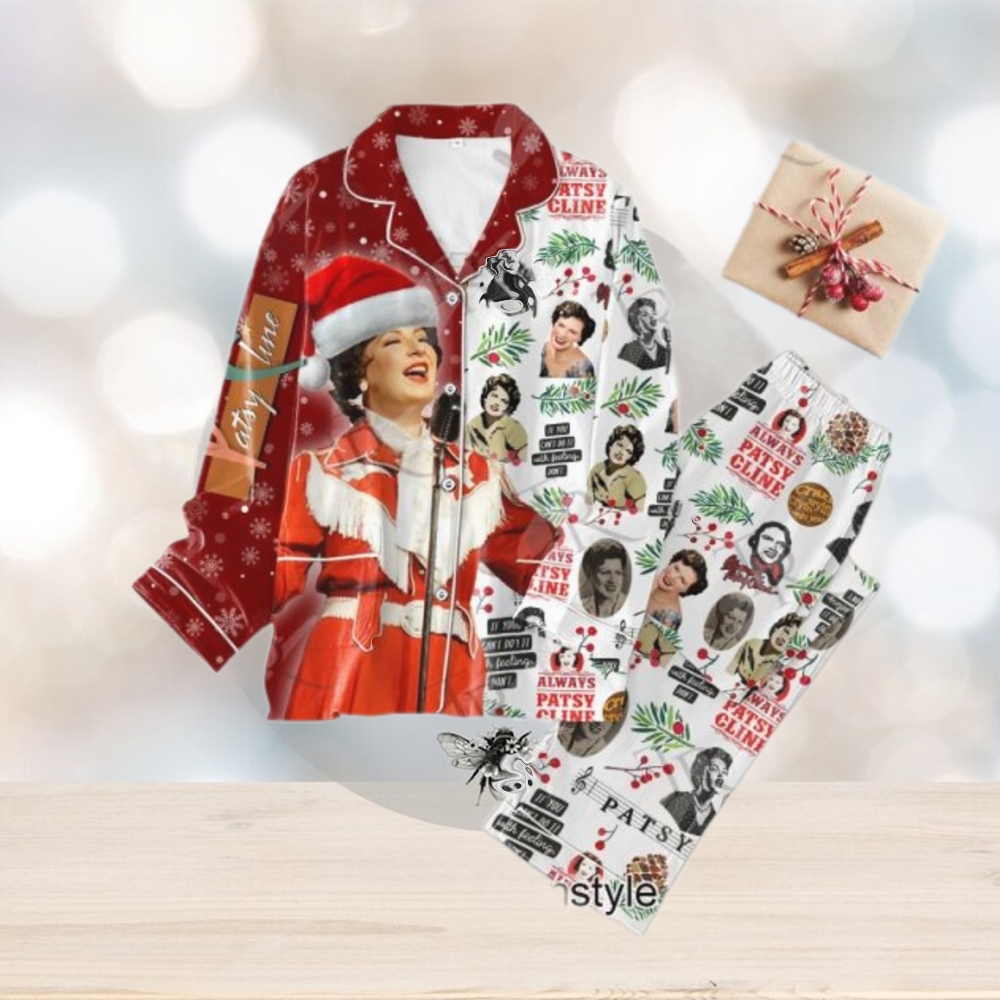 Patsy Cline Merry Christmas Down Pajamas Set Patsy Cline Merry Christmas Down Pajamas Set