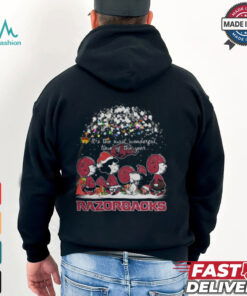 Peanuts Arkansas Razorbacks It’s The Most Wonderful Time Of The Year Winter Shirt