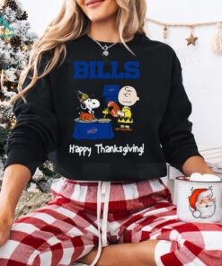 Peanuts Buffalo Bills Football Happy Thanksgiving T Shirt