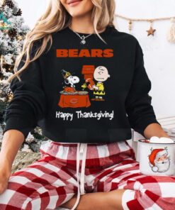 Peanuts Chicago Bears Football Happy Thanksgiving T Shirt