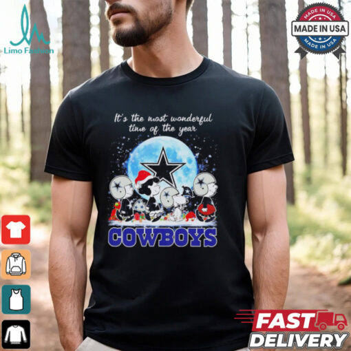 Peanuts Cowboys it’s the most wonderful time of the year Christmas shirt