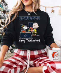 Peanuts Dallas Cowboys Football Happy Thanksgiving T Shirt