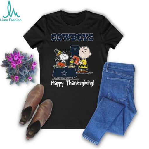 Peanuts Dallas Cowboys Football Happy Thanksgiving T Shirt