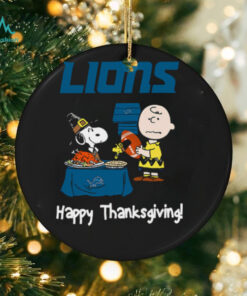 Peanuts Detroit Lions Football Happy Thanksgiving T Shirt